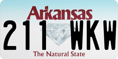 AR license plate 211WKW