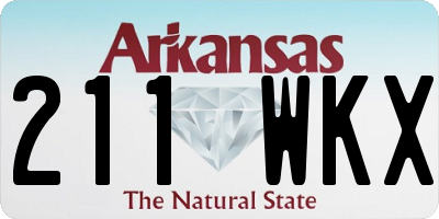 AR license plate 211WKX