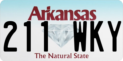 AR license plate 211WKY