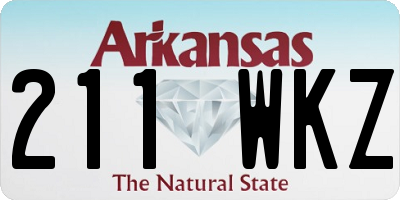 AR license plate 211WKZ