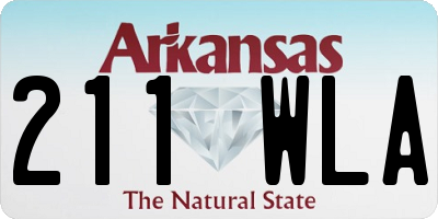 AR license plate 211WLA