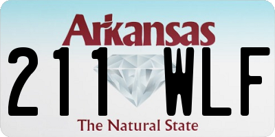 AR license plate 211WLF