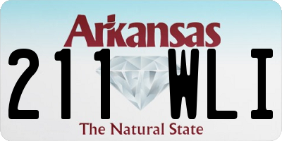 AR license plate 211WLI