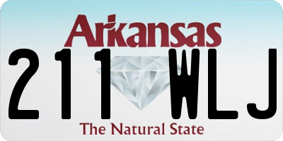 AR license plate 211WLJ