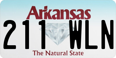 AR license plate 211WLN