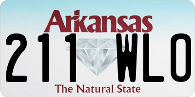 AR license plate 211WLO