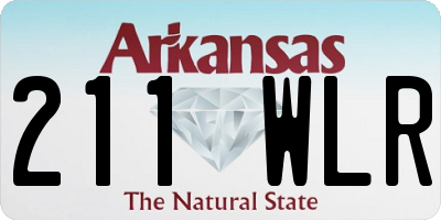 AR license plate 211WLR