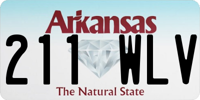 AR license plate 211WLV