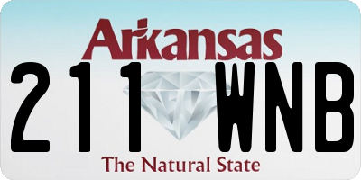 AR license plate 211WNB