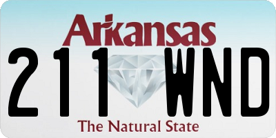 AR license plate 211WND