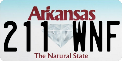 AR license plate 211WNF