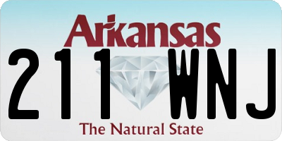 AR license plate 211WNJ