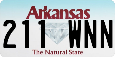 AR license plate 211WNN