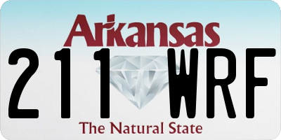 AR license plate 211WRF