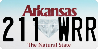 AR license plate 211WRR