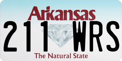 AR license plate 211WRS