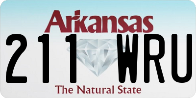 AR license plate 211WRU