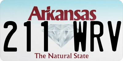 AR license plate 211WRV