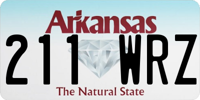 AR license plate 211WRZ