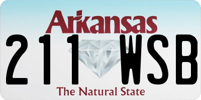 AR license plate 211WSB