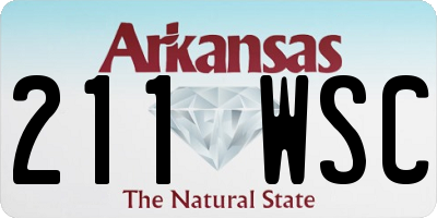 AR license plate 211WSC