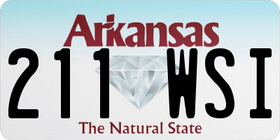 AR license plate 211WSI