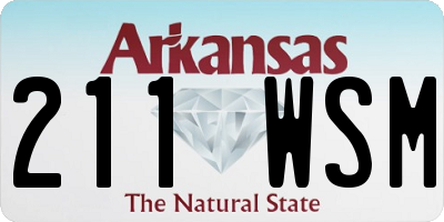 AR license plate 211WSM