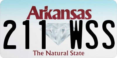 AR license plate 211WSS