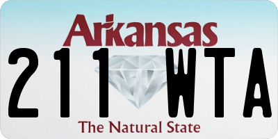 AR license plate 211WTA
