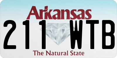 AR license plate 211WTB