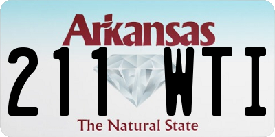 AR license plate 211WTI