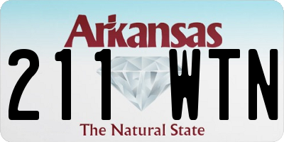 AR license plate 211WTN