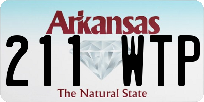 AR license plate 211WTP