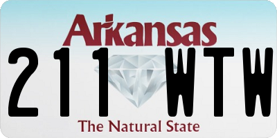 AR license plate 211WTW