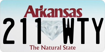 AR license plate 211WTY