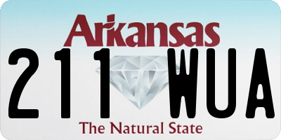 AR license plate 211WUA
