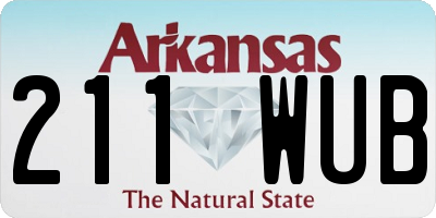 AR license plate 211WUB