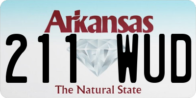 AR license plate 211WUD