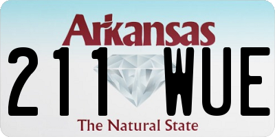 AR license plate 211WUE