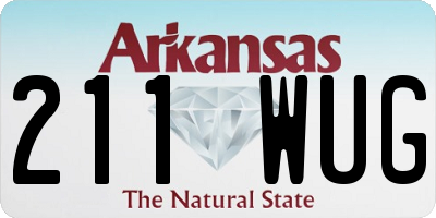 AR license plate 211WUG