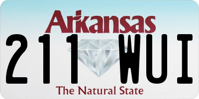 AR license plate 211WUI