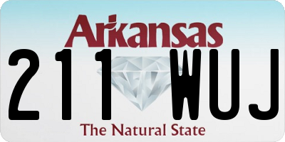 AR license plate 211WUJ