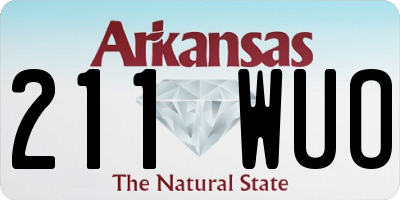 AR license plate 211WUO