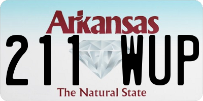 AR license plate 211WUP