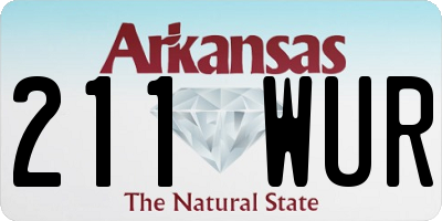 AR license plate 211WUR