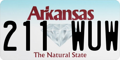 AR license plate 211WUW