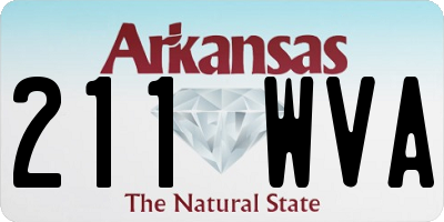 AR license plate 211WVA