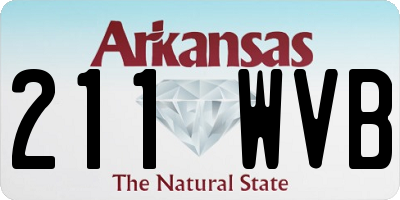 AR license plate 211WVB