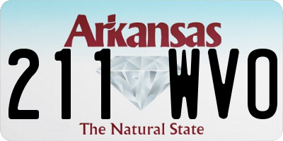 AR license plate 211WVO