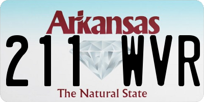 AR license plate 211WVR